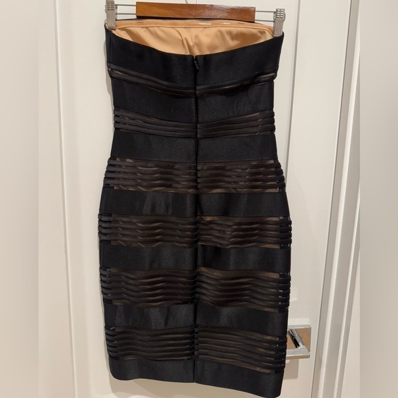 Cache Strapless Bandage Dress Sz 4 black - Picture 3 of 9